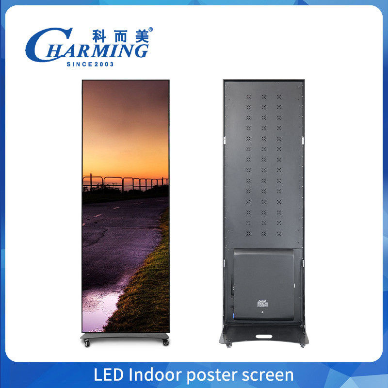Portable Digital Poster Smart TV Werbung Innenraum Poster Bildschirm 1,86 mm hohe Auflösung