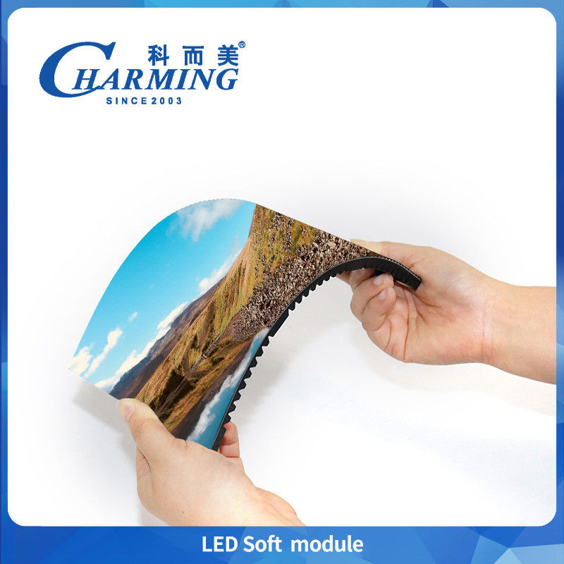 Vollfarbig P1.86/P2/P2.5/P3.076 Indoor Led Soft Module 800hz Hohe Helligkeit für zylindrische Bildschirme