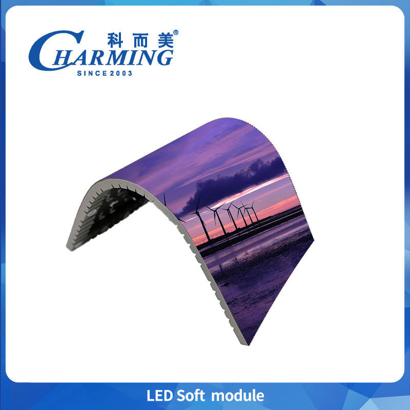 Fabriklieferung P4 Flexible Panel 16Bit Mikro Vollfarben 3D gekrümmter 4k Indoor Video Display Werbeveranstaltung 6W Led-Bildschirm