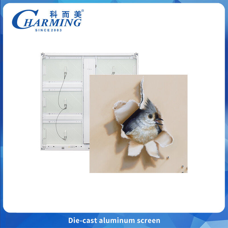 Outdoor LED Display P6 Dünn und leicht für Werbung mit Wärmeableitrippen, Bogenecken-Spleißen