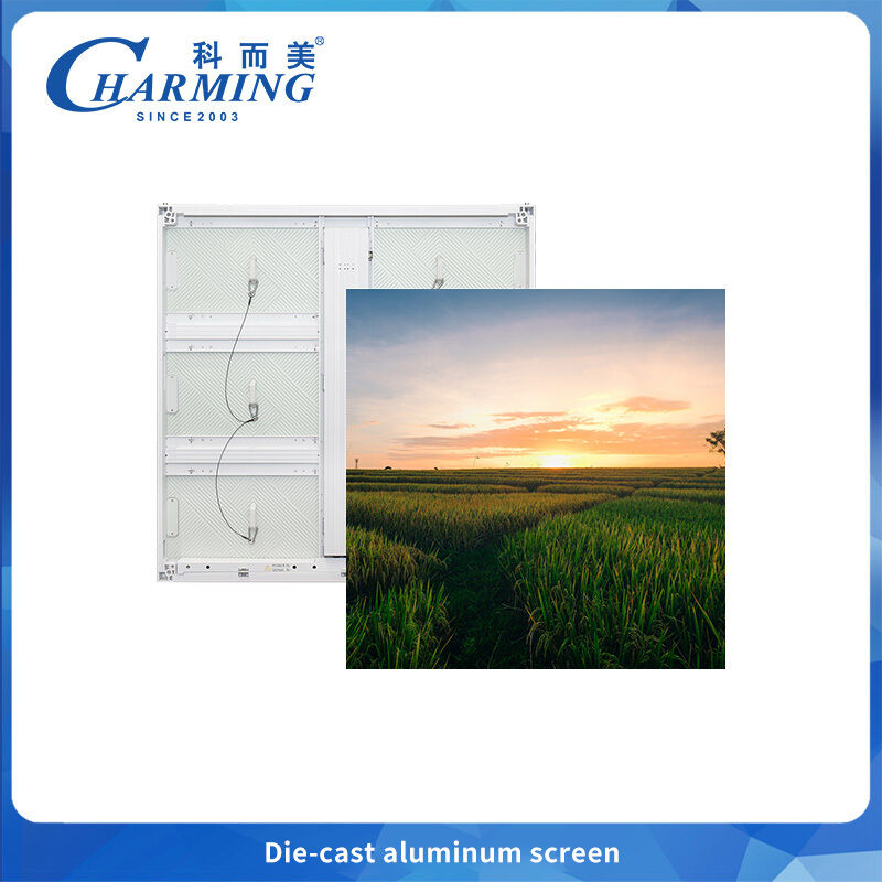 Wetterfeste LED-Videowand für den Außenbereich, P6.66, IP65, komplett aus Aluminium, salzbeständig und wärmeableitend