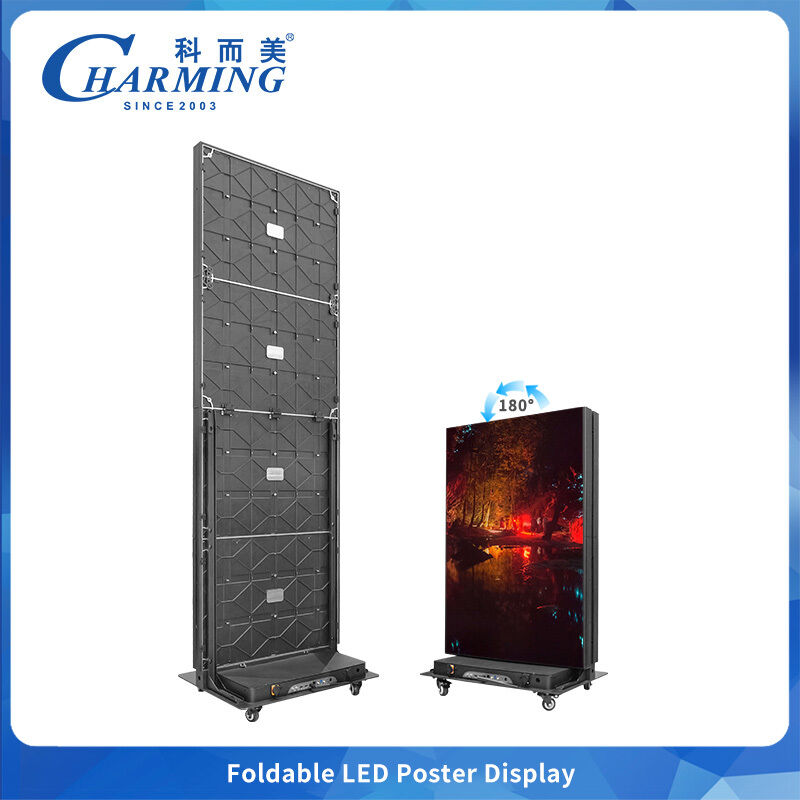 Doppelseitig faltbares LED-Videowandbildschirm mit P1.86 P2.5 Pixel-Pitch und 657x2075mm Schrankmenge mit Schnellverschluss