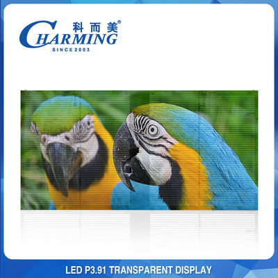IP65 imprägniern transparente LED-Wand, Antikollisions-transparenter Videoglasschirm