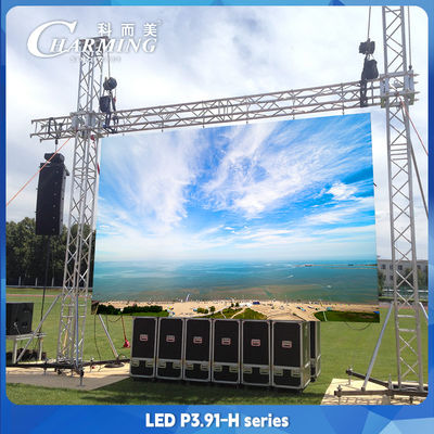 P3.91 Hochhelligkeitsvermietung Videowand Innen-Außen-LED-Werbetafel Digital Signage Display
