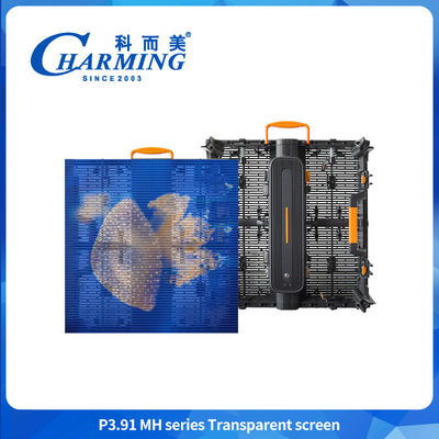 Transparent Flexible Led Display P3.91MH-Serie Transparent Screen Glass Display Vitrine mit Led-Licht