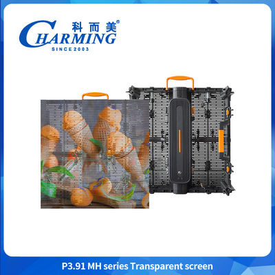 P3.91 IP65 Transparent Video Wand Led Display Winproof Außen 500*500mm