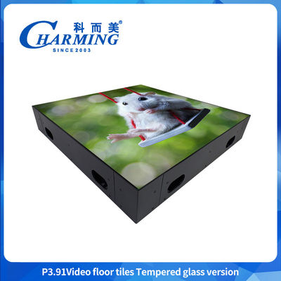 China Bühnenanlagenhersteller GOB Handwerksglas Video Bühne Led Tanzboden 3840Hz Stand Portable Tanzboden LED-Display