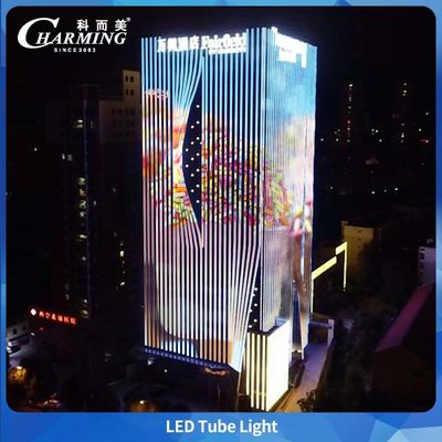 Aluminium Material SMD5050 IP65 Wasserdichte LED-Röhrenleuchte für den Außenbereich für kommerzielle Großgebäude-Umrisse