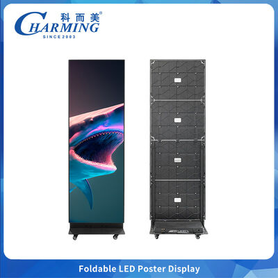 Charmantes, faltbares LED-Videowand-Display mit RGB-HD-Technologie, flexibler Struktur, Energieeinsparung und integriertem Soundsystem, perfekt für Veranstaltungen