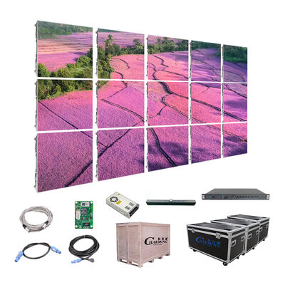 3840Hz hohe Bildwiederholrate im Innenbereich P3.91 LED-Videowand mit Druckguss-Aluminium-Schrank und 500x1000mm Leichtbau